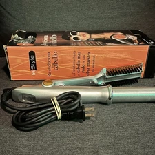 InStyler Rotating Curling Iron Brush Tre Milano Silver Orange, Model IS1001