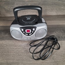 Sylvania Black Stereo Boombox CD AM/FM Radio w/ Power Cord Tested Works