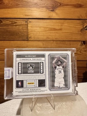 2021-22 Panini One and One - Prime Rookie Jersey Autographs Cameron Thomas...