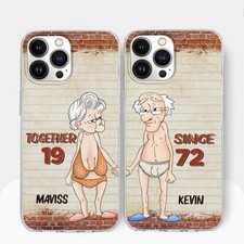 Custom Personalized Old Couple Phone Case - Gift Idea For Old Couple - Gift For