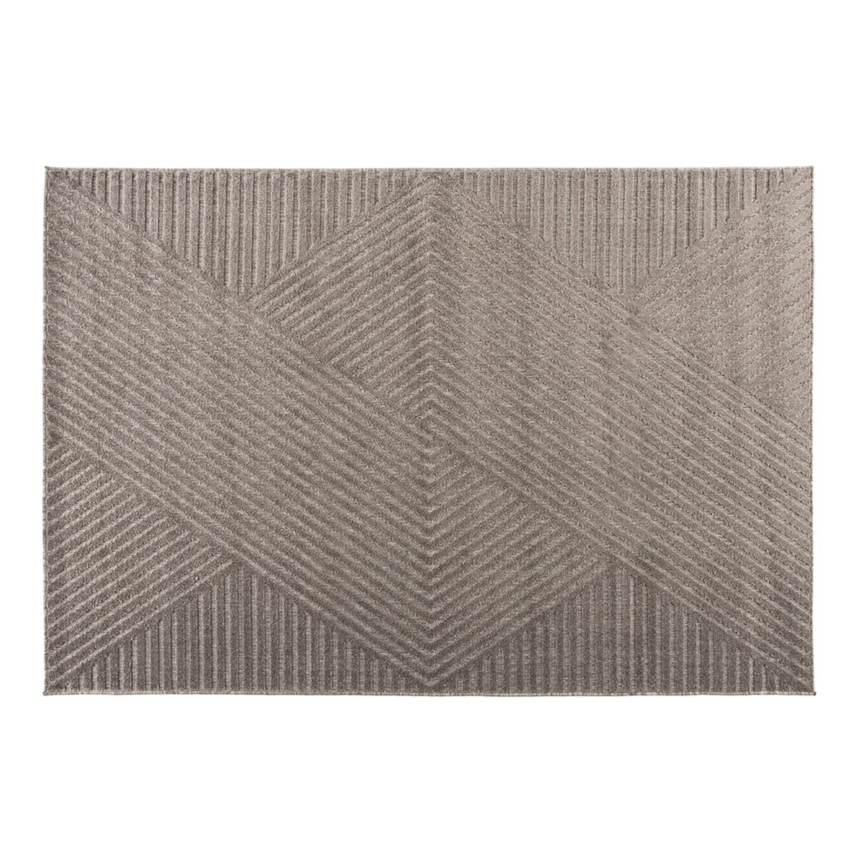 Tapis Déco Aron Solar 200x290cm Marron pour Grand Salon