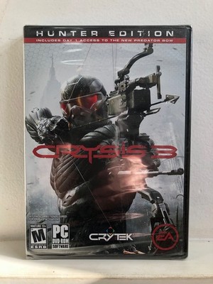 New Sealed Cryteck PC CD-ROM Crysis 3 Hunter Edition 2013 EA