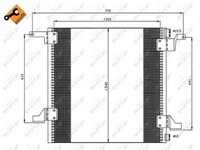 NRF 35526 Klimakondensator Aluminium FüR MERCEDES-BENZ Mit Dichtring