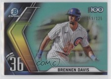 2022 Bowman Chrome Scouts Top 100 Aqua Refractor /125 Brennen Davis #BTP-36 0ei3