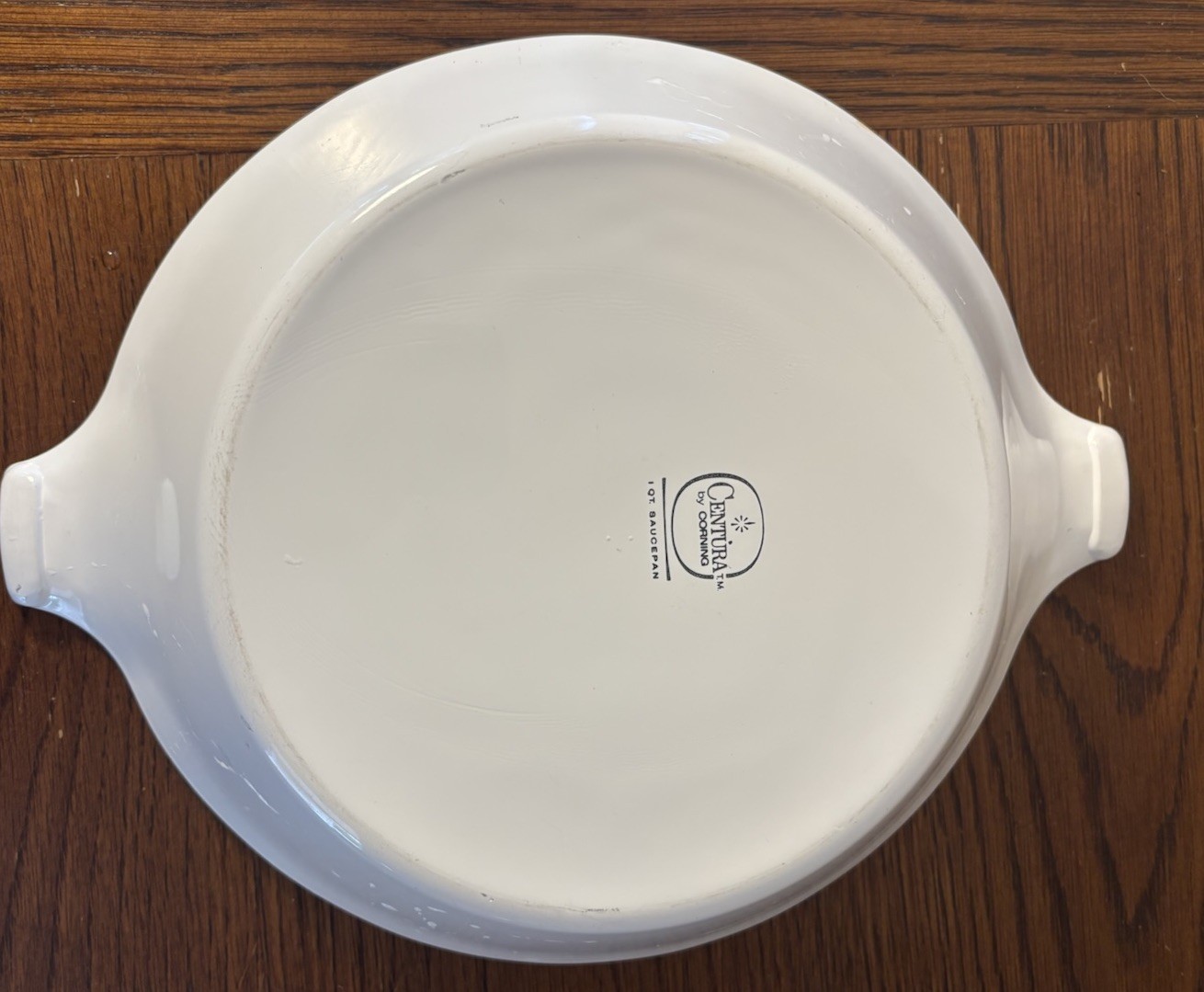 Corning Centura 1 Qt White Sauce Pan Casserole With Lid