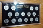 MERCURY DIME SET 1941-1945 PDS  SUPERB GEM  Some Full Band Coins