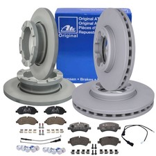 ATE Bremsscheiben 288mm Beläge Satz Vorne Hinten für FORD TRANSIT CUSTOM V362