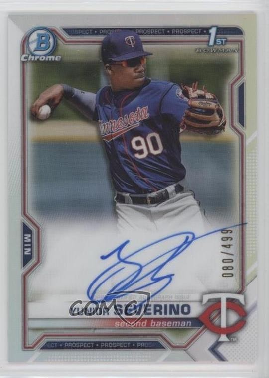 2021 Bowman Chrome Prospects Refractor 80/499 Yunior Severino #CPA-YS Auto 05ns