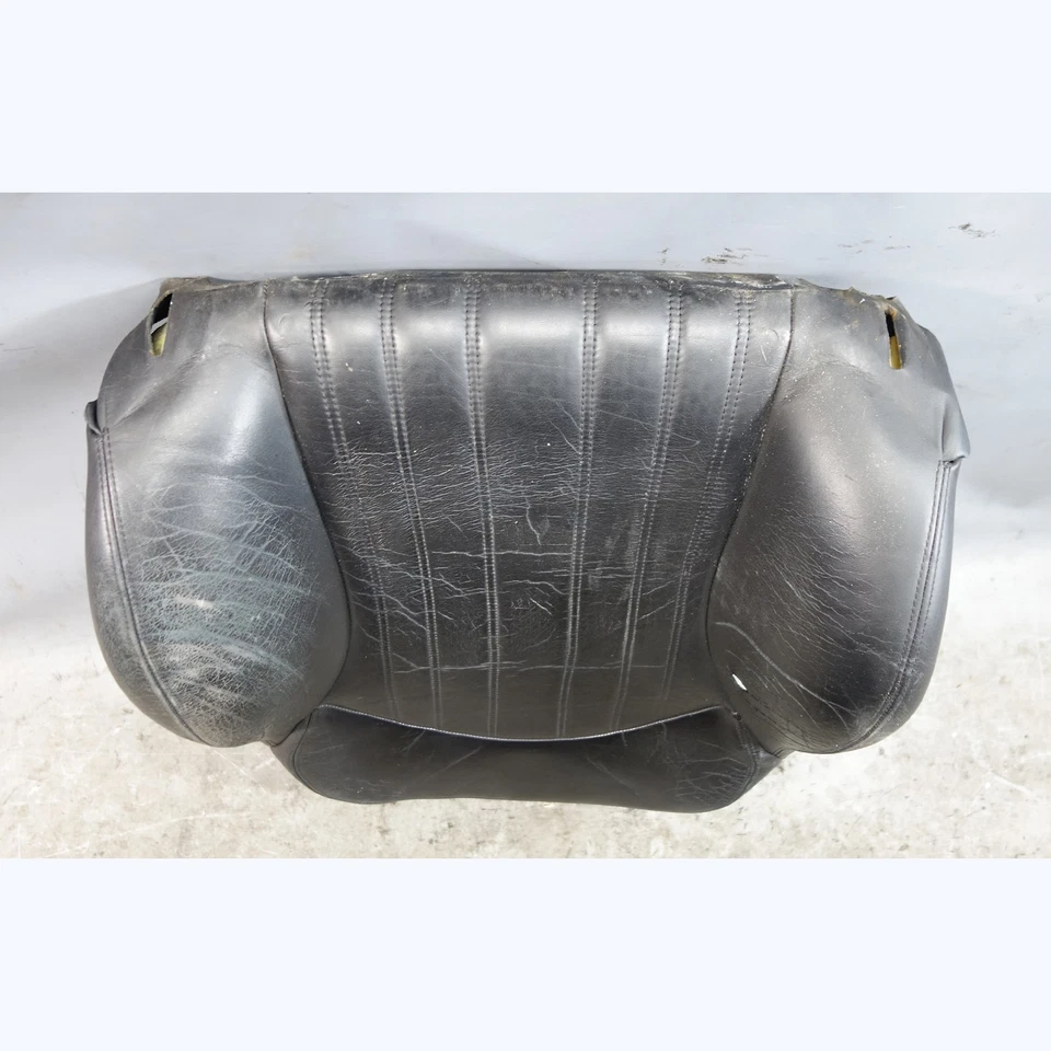 Respaldo asiento deportivo delantero M BMW E39 M5 2000-2003 dañado cuero napa negro OEM Foto 4 de 4