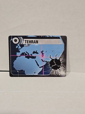 Pandemic Board Game Tehran Iran Location Card Replacement