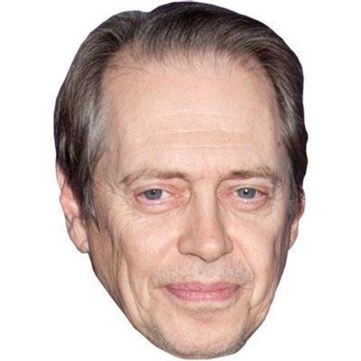 Steve Buscemi Celebrity Mask, Flat Card Face, Fancy Dress Mask