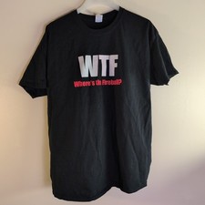 New Fireball - "WTF Where's The Fireball?" - X-Large T-shirt - Black