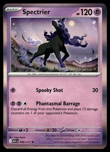 spectrier pokemon card value Pokemon Spectrier Holo Trick Or Trade 2023 Halloween STAMP BOOster Card 81/196