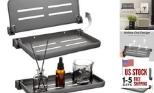 3 Pack RV Aluminum Fold Down Wall Shelf, Sturdy Wall-Mounted 11.81x5 inch