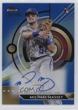 2023 Topps Finest Blue Refractor 138/150 Michael Massey #FA-MMA Auto 12zw