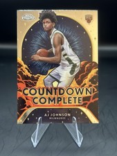 2024-25 Topps Chrome - Countdown Complete AJ Johnson #CC-22 (RC) Milwaukee Bucks