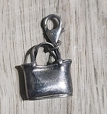 925 Silber Coldwater Creek Beuteltasche Taschenanhänger 3D