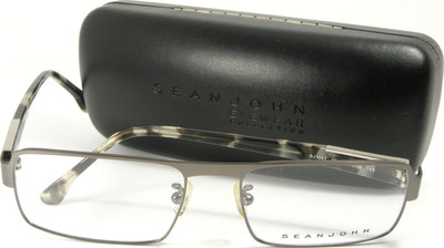 Sean John SJ1042 Herren Unisex Brillengestell Vollrand 57-18-145 Gunmetal Grau