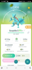 Shiny Sceptile Legacy ( Frenzy Plant ) Pokemon Tr@de Go