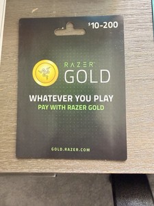 Razer Gold $200 Prepaid Gaming Card for Games, Digital Content, Services