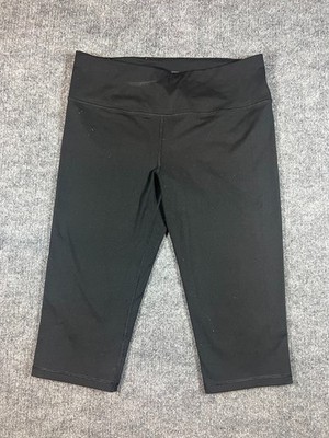 Victoria s Secret Womens VXS SPORT Yoga Capri Leggings Size Large Black
