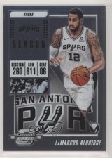 2018-19 Panini Contenders Optic Season Ticket LaMarcus Aldridge #80 s3g