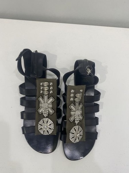 Women Vero Cuoio Heels Black Leather 36