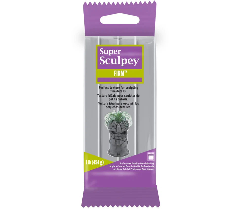 Super Sculpey 1lb Firm Grey