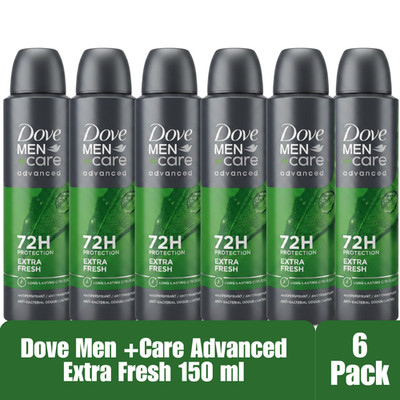 Dove Men+Care Advanced Extra Fresh Antiperspirant Spray 72H 150ml x6