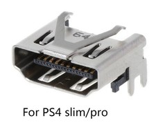 Sony PlayStation 4 PS4 Slim Pro Port Socket Connector HDMI Silver 28E