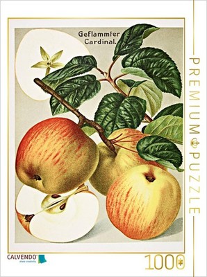 CALVENDO Puzzle Geflammter Cardinal, plattdeutsch: Falske Gravensteener | 1000 T