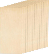 13-Pack Basswood Craft Sheets, Thin Plywood Sheets, Balsa Wood Sheets