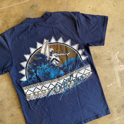 80s Ocean Pacific ストライプ半袖シャツ 80s VINTAGE OCEAN PACIFIC O.P. SUNWEAR SURFER T-SHIRT SZ S SURFING