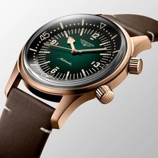 NEW Longines Legend Diver Bronze 42mm Green Dial Men's Watch L37741502 6