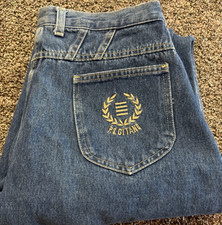 Vintage PS Gitano Women's Mom Jeans Size 18 Regular Blue Denim 30X30 High Rise