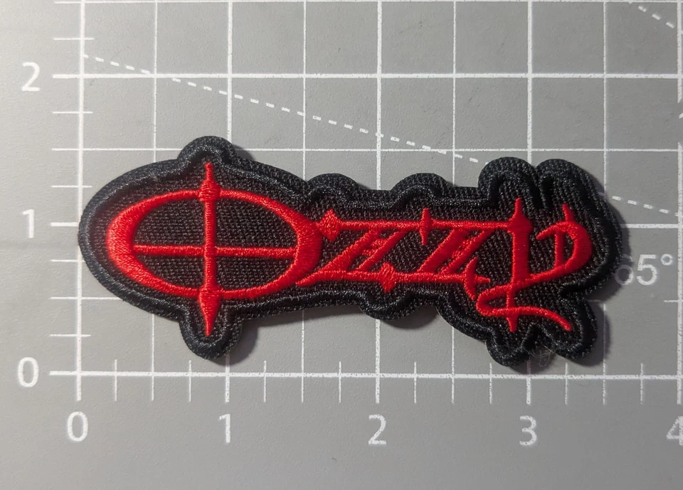Ozzy Osbourne Patch Black Sabbath Heavy Metal Embroidered Iron On Patch 1.5x3.5" - Image 2 of 3