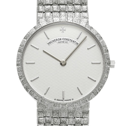 VACHERON CONSTANTIN Meshdor Round 33093/206G-7 Silver Men's Used Watch #41014 - Afbeelding 6 van 6