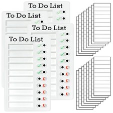 4 Pieces Chores Chart for Kids Multiple Kids - Reusable to Do List with Detac...