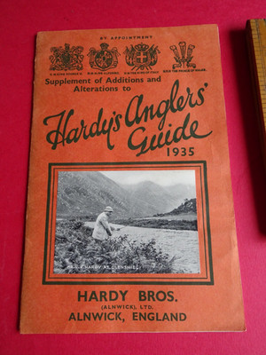 VINTAGE HARDY ANGLERS GUIDE ERGÄNZUNG ZU ERGÄNZUNGEN & ÄNDERUNGEN 1935 KATALOG