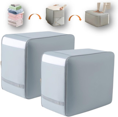 Large Capacity Compression Storage Bags for Comforters and Blankets, 2 Pack