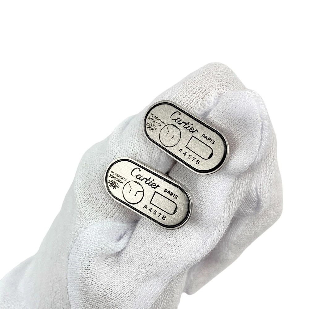 Cartier シルバー カフリンクス Double C de Cartier cufflinks