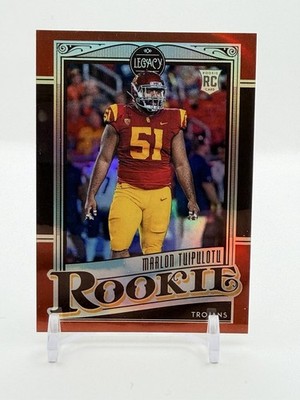 Marlon Tuipulotu 2021 Panini Legacy Red RC 19/50 USC Trojans #200 PHI Eagles
