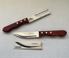 Tramontina Porterhouse 5" Steak Knife Lot Of 2 Carbon Stainless Steel Brazil New
