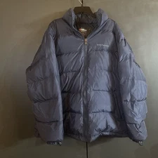 VTG Ecko Unltd. Function Down Feathers Puffer Jacket Shelter XL Blue Warm Nice