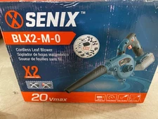SENIX BLX2-M-0 20V Cordless Leaf Blower, Brushless Motor, 3 Speeds, Bare Tool