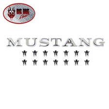 1965-1972 Ford Mustang Chrome Trunk Lid Emblem Letters Mustang W Fasteners