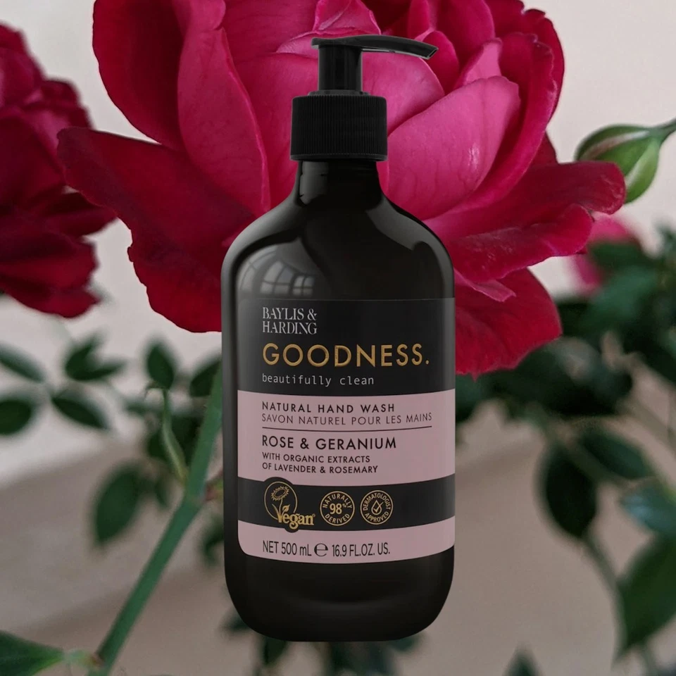 Baylis & Harding Flüssigseife Goodness Rose & Geranium, 500 ml - Bild 1 von 1