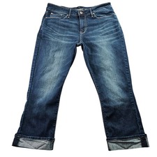 Signature By Levi Strauss  Co. Capri Jeans Womens 12 Blue Denim Modern Straight