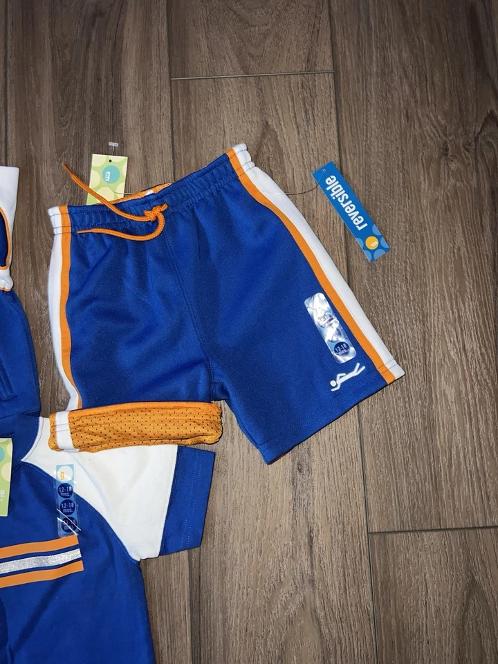 Nuevo con etiquetas Vintage Gymboree Sport Baby Boy 12 18 m 2003 2004 Summer Sports Line Foto 2 de 3