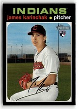 James Karinchak 2020 Topps Heritage Cleveland Indians Rookie #504